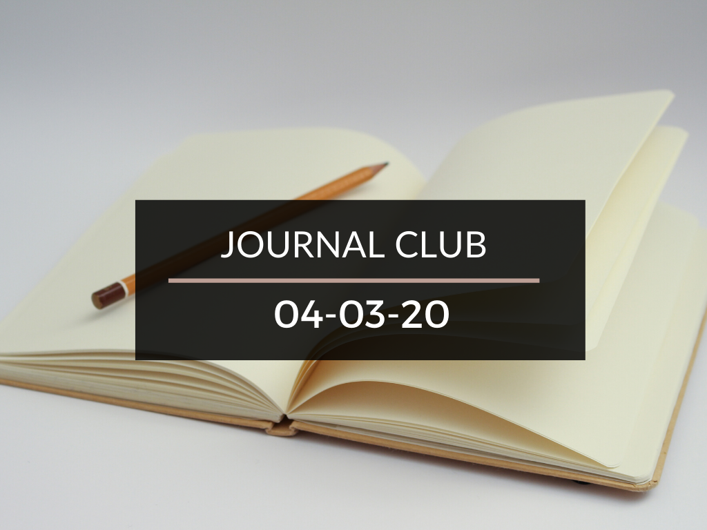 Journal Club 4-3-20