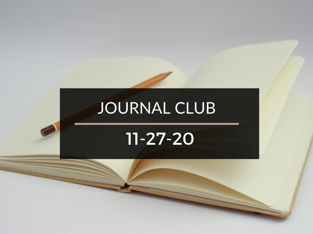 Journal Club 11-27-20