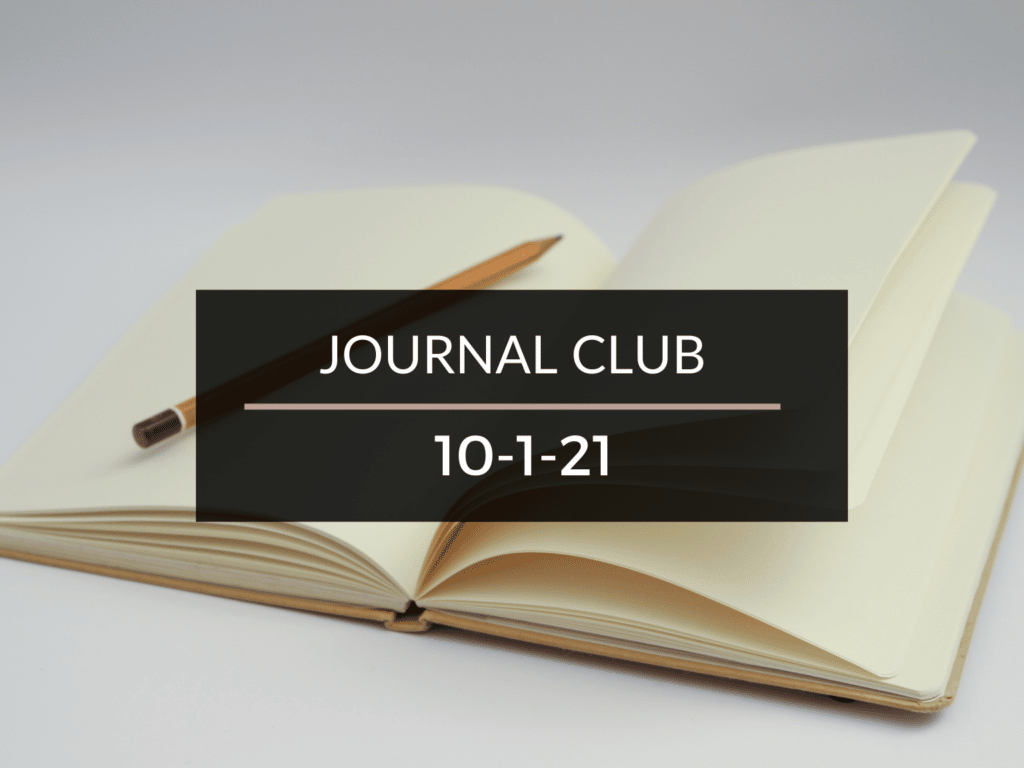 Journal Club 10-1-21